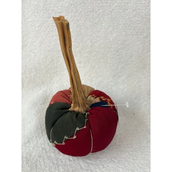 Crazy Quilt Handmade Fall‎ Harvest Pumpkin Decoration Patchwork Fabric Decor - Picture 2 of 4